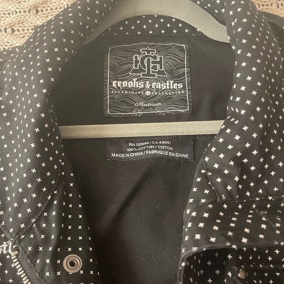 Crooks and castles illuminate collection polka dot military jacket - Picture 9 of 9